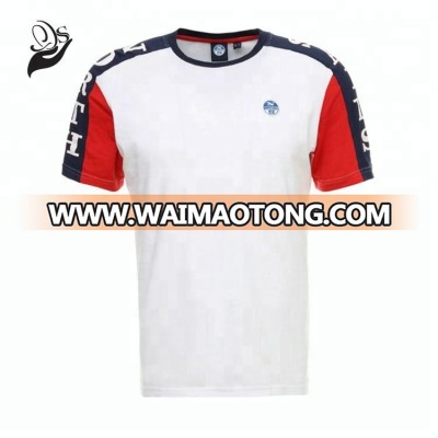 Crew Neck Cap Sleeve Cotton T Shirt For Men