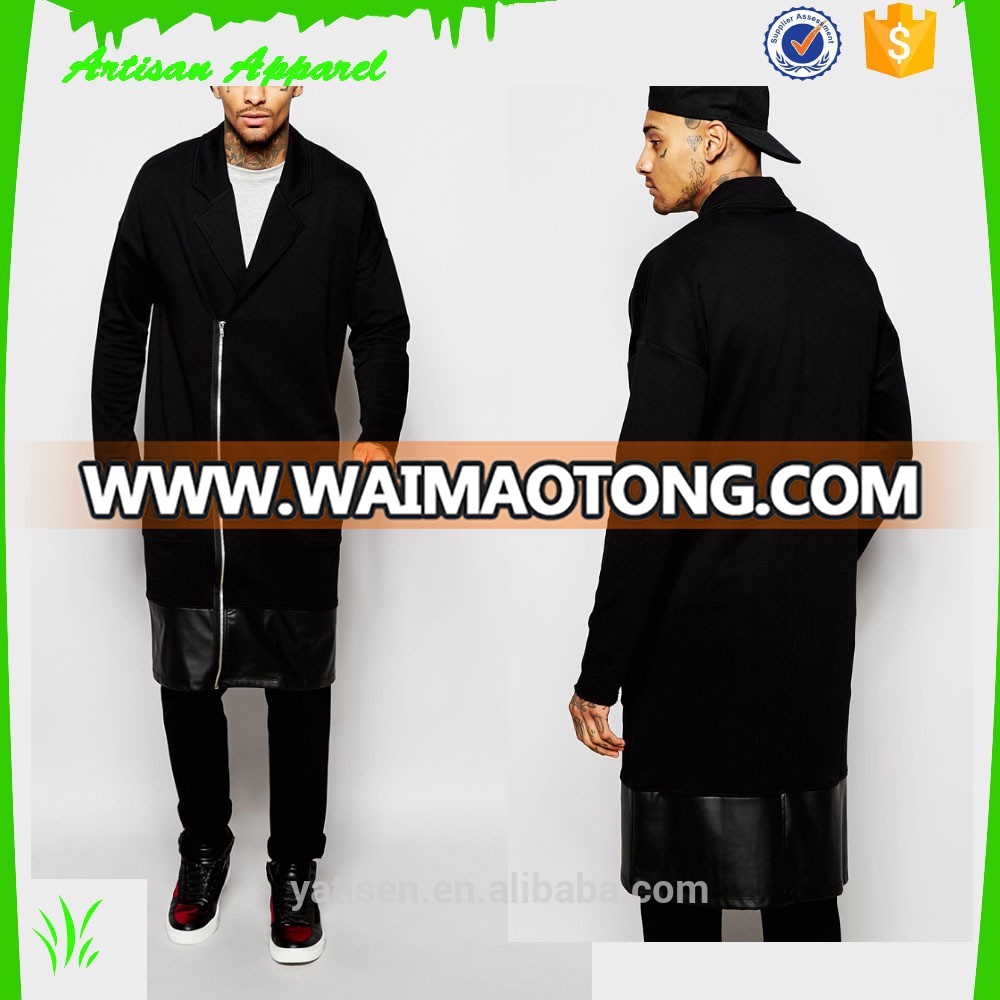 Plus black wholesale man hoodies custom long plain hoodies zip up hoodies wholesale